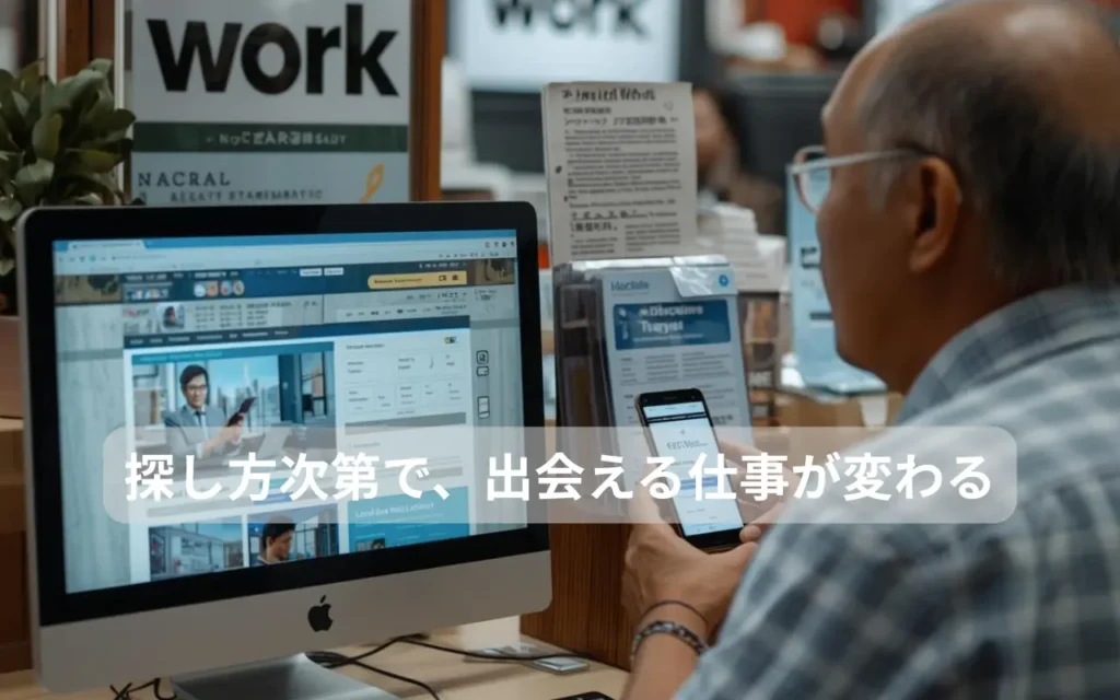 探し方次第で、出会える仕事が変わる