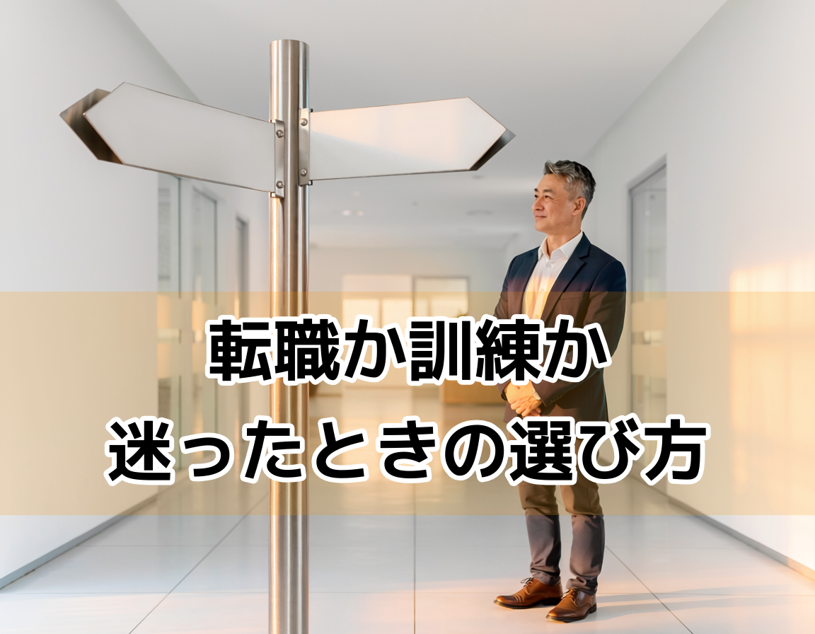 転職エージェントと就労移行支援の選択で迷う50代シニアのイメージ